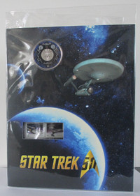 Star Trek 50th Anniversary Coin & Stamps by Royal Canadian Mint