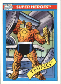 THE THING .... Marvel Universe Series 1 .... 1990 .... card # 6