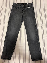 Levis black wedgie jeans size 27
