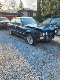 Parting out BMW E34 1995 540iA and E32 1992 735ilA