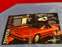 1986 Toyota Supra Original 2 Page Ad