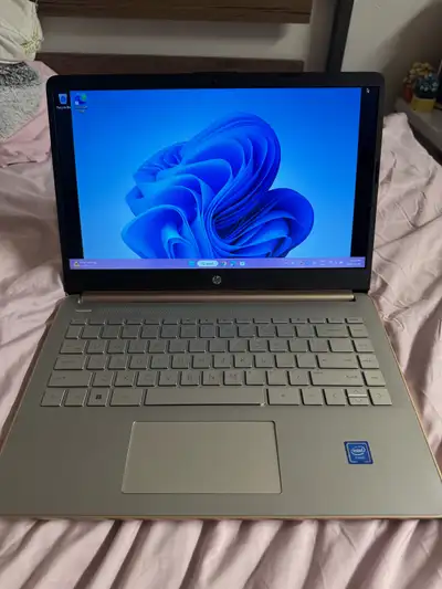 Rose Gold HP laptop, View more