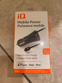 iQ Mobile Power Rapid In-Car Charger for iPhone, iPad, iPod
