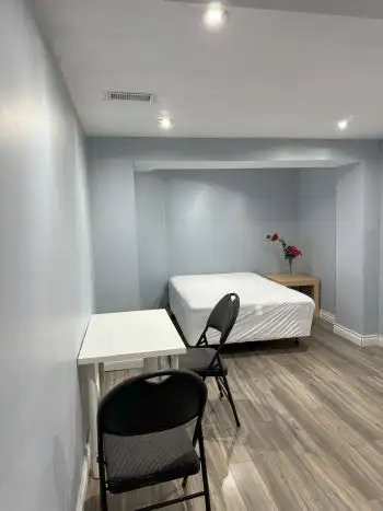 Furnished 1-bedroom + 1Den Basement Apartment for Rent