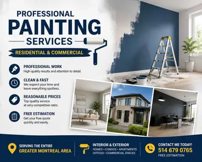 Service de peinture - Professional painting services, View more