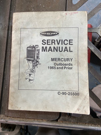 Mercury Service Manual prior to 1965