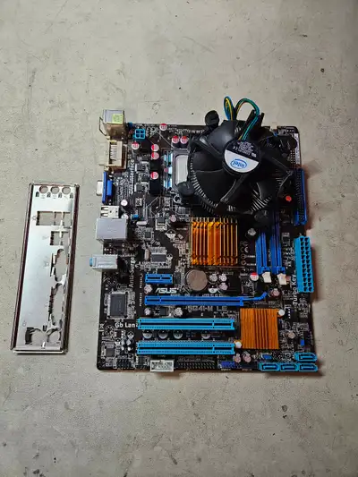 ASUS P5G41-M LE LGA775 Motherboard Bundle — Pentium E6500, View more