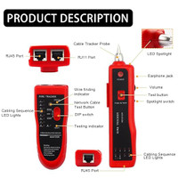 Cable Tracer, tracker 4 pair tester Multi purpose Cable tool