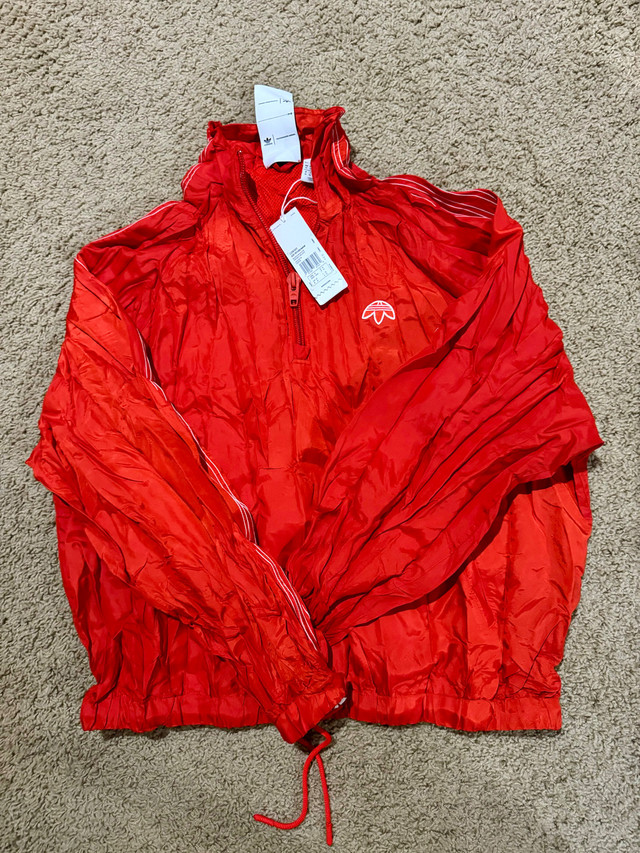 New with Tag Adidas Women AW Windbreaker Jacket Orange Size M in Women's - Tops & Outerwear in Lethbridge