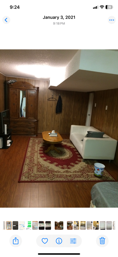 One bedroom basement for rent separate entrance Wifi utilities included own full bathroom kitchen (o...