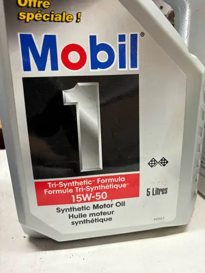 Huile moteur 15W50 5litres mobil 1