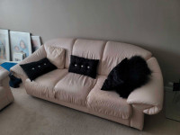Ensemble sofa en cuir LIVRAISON GRATUITE/ Leather Sofa FREE DELI