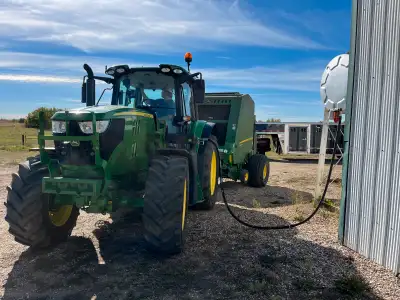 Custom haying and baling. 16ft haybine, 14 wheel v rake and John Deere 560m baler. Looking to cut ha...
