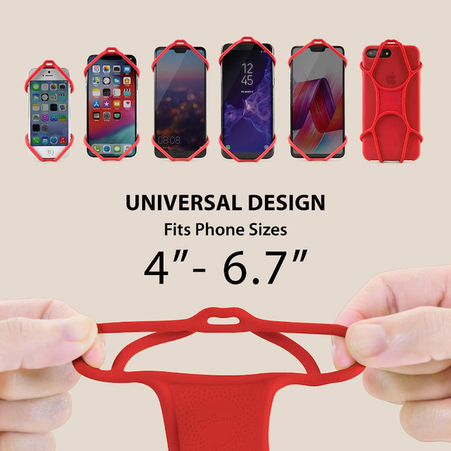 Lanyard Universal Silicone Neck Mobile Phone Holder in Cell Phone Accessories in Winnipeg - Image 4