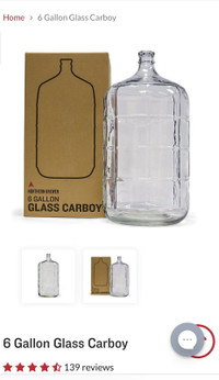 6 gallon glass carboys 22.7125 L