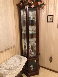 2, 1980’s, Pulaski USA, Corner China Cabinets/Curios