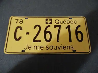 This plate is in very good condition, surface is clean & proper, dark brown letters show some light...