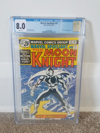 Marvel Spotlight # 28 CGC 8.0 WP (1976) 1st Solo Moon Knight!