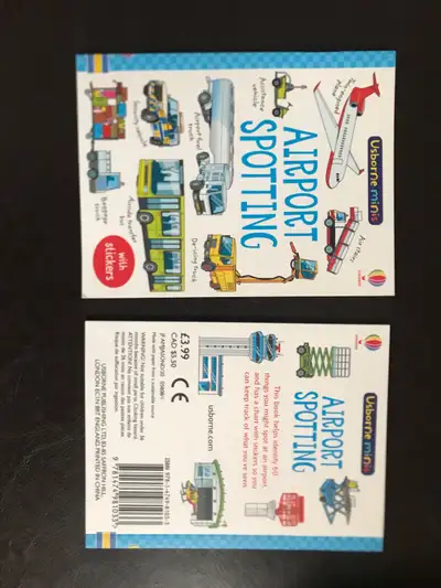 2 brand new airport spotting books from Usbourne books , View more
