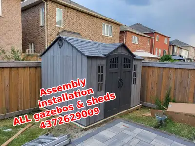 sheds gazebo install and assemble., View more