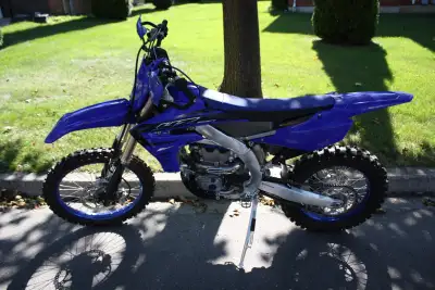 Almost new 2023 Yamaha YZ250FX bike with low hours (less than 6 since bought). Everything is stock,...