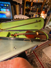 Antique 4/4 Violin Joseph Henri Davignon And Wooden Hard Case .