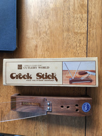 NEW VINTAGE CROCK STICK knife and scissor sharpener