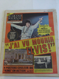 JOURNAL DE LA MORT D'ELVIS PRESLEY AOUT 1977