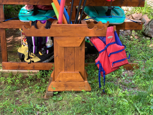 Paddle and life jacket holder in Water Sports in Peterborough