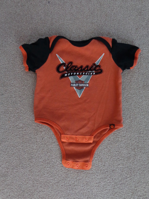 Authentic Harley Davidson One-sie size 12 months in Clothing - 9-12 Months in Saskatoon