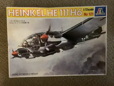 Italeri 1:72 Scale Heineken HE 111 H6 Plastic Model Kit, View more