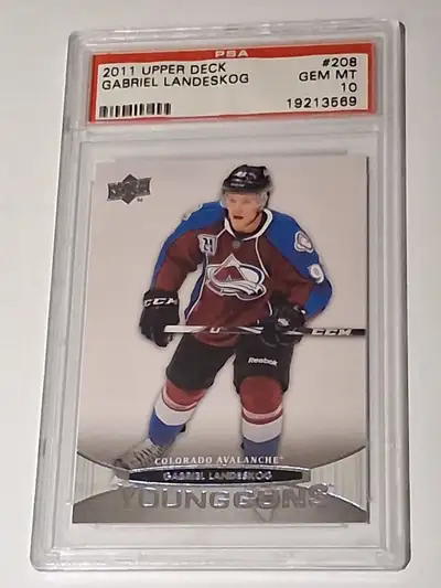 Gabriel Landeskog UD Young Guns Rookie Card PSA 10 Gem Mint, View more