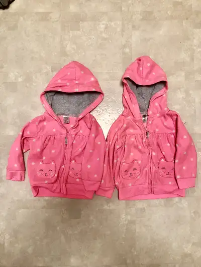 2 Baby Hoodies Sz 12 & 18 mos. $6, View more