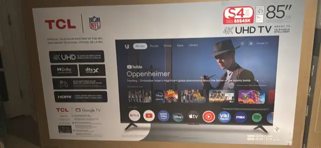 TV TCL 85” neuf / Brand new in TVs in Laval / North Shore - Image 2