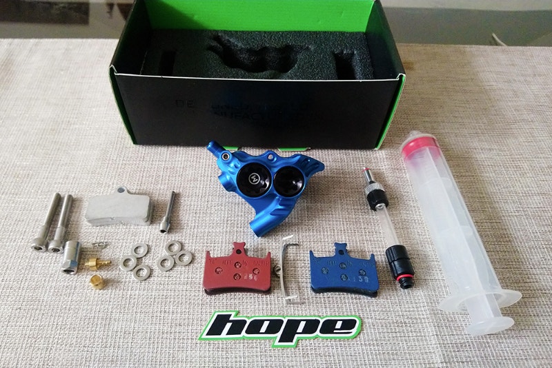 Hope RX4+ Road Bike 4Piston Rear Brake Caliper Flat Mount Frames