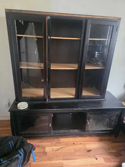 Black Display Cabinet and Media Console, View more