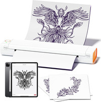 Thermal Tattoo Stencil Printer, 10Pcs Transfer Ppr,