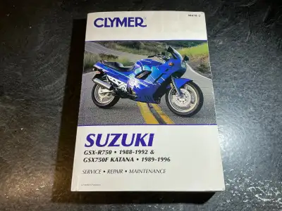 1988-1996 Suzuki GSX-R750 & GSX750F Katana Repair Manual, View more