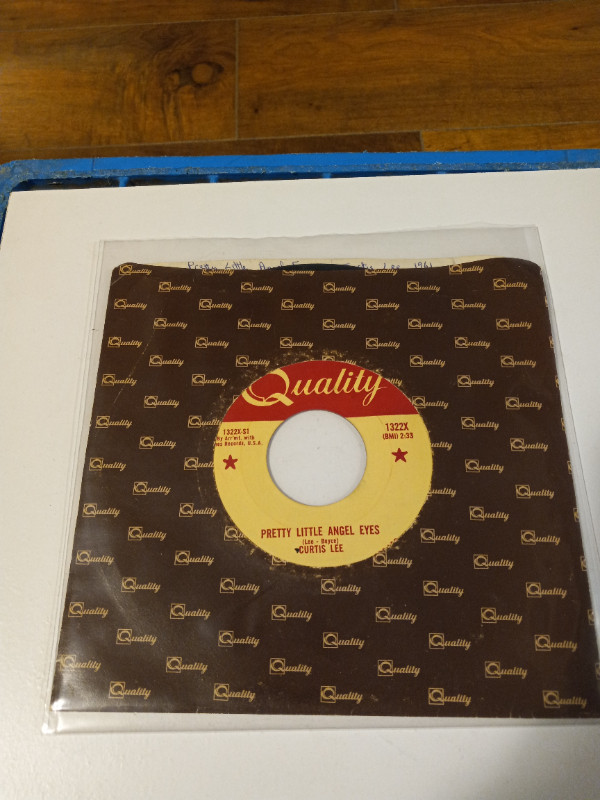 Vintage Vinyl Records 45 RPM Quality Curtis Lee,Mann,Lot 5 VG+ dans CD, DVD et Blu-ray  à Trenton - Image 3