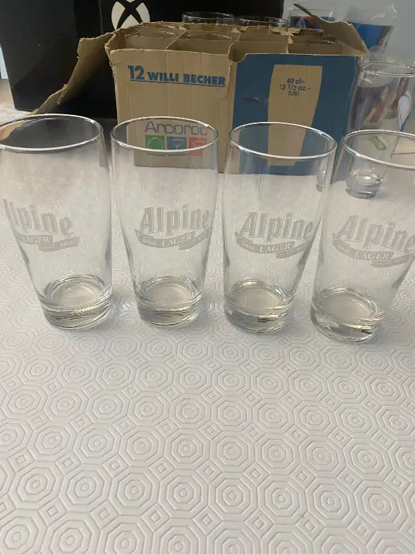 New Alpine Beer Glasses in Arts & Collectibles in Moncton - Image 2