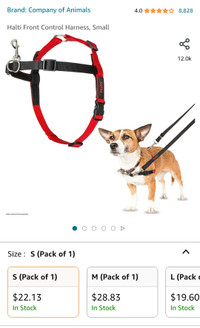 NEW Halti Dog Puppy harness No Pull Small 
