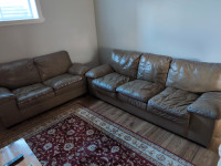 Free leather sofa and loveseat