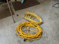 2 - 100 ft. Extention  cords  wire sise 14/3 $50 each.