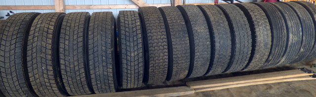 11 R 22.5 DRIVE TIRES & 255 / 70 R 22.5 TRAILER TIRES in Heavy Equipment in Annapolis Valley