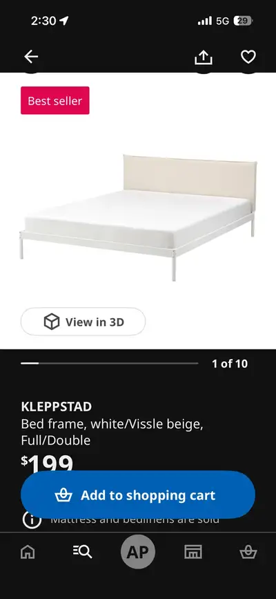 IKEA KLEPPSTAD  Bed Frame, View more