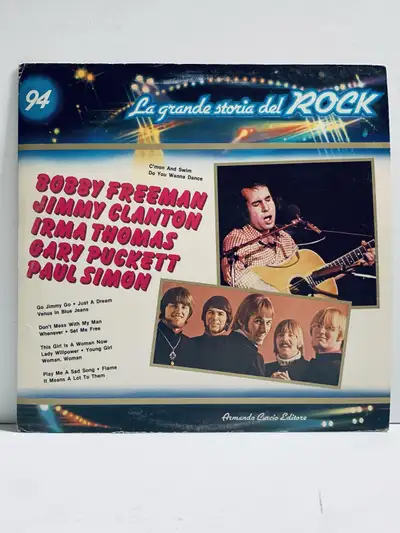 This vintage Rock Album, La grande storia del ROCK, is a nostalgic find for music enthusiasts. Label...