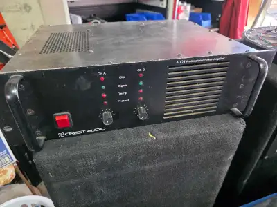 stereo amplifier  crest 4001, View more