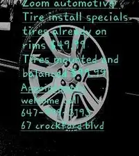 Spring tire install specials 