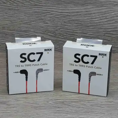 SINGLE or PAIR Rode SC7 3.5mm TRS to TRRS Patch Cable NEW SEALED, View more