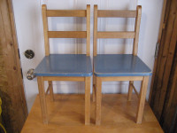 2 Solid wood kids chairs
